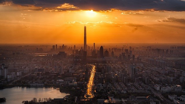 城市 鸟瞰图