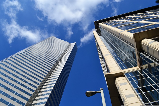 现代建筑 高层建筑 天空